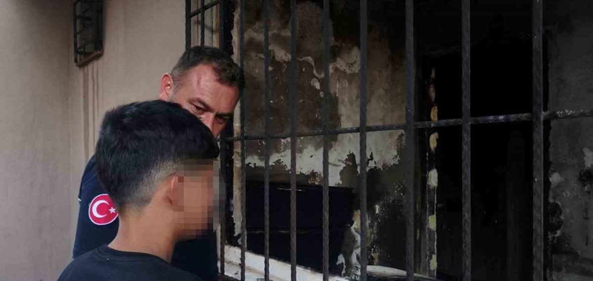 Antalya Kepez’de çakmakla oynayan 14 yaşındaki çocuk yangın çıkardı, itfaiye müdahale etti