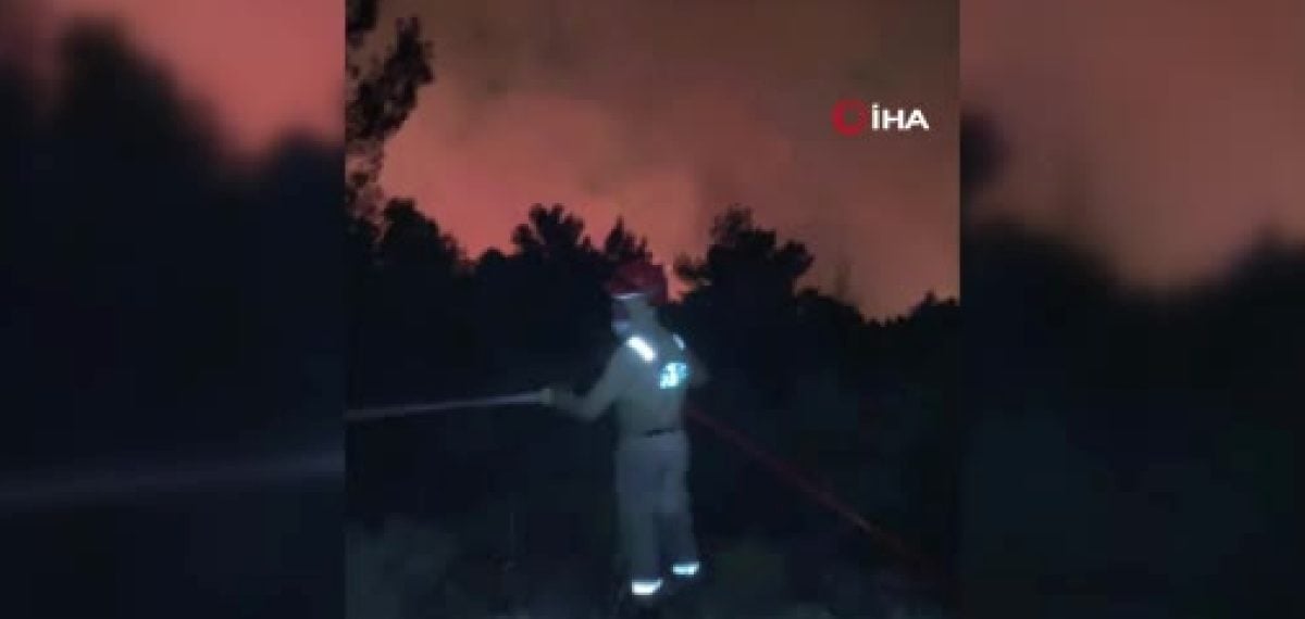 Antalya’da süren orman yangınlarına havadan ve karadan müdahale sürüyor