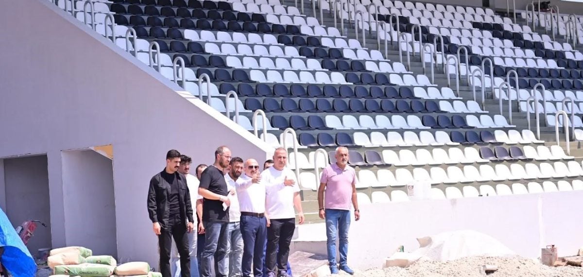 Aydın’da 6 bin kişilik Adnan Menderes Şehir Stadı inşaatı sürüyor; Vali Varol yerinde inceledi