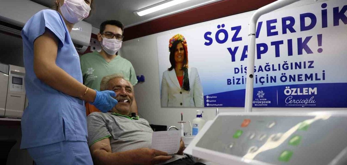 Aydın’da mobil ağız ve diş sağlığı klinikleri Germencik, Karacasu ve İncirliova’da ücretsiz hizmet verdi
