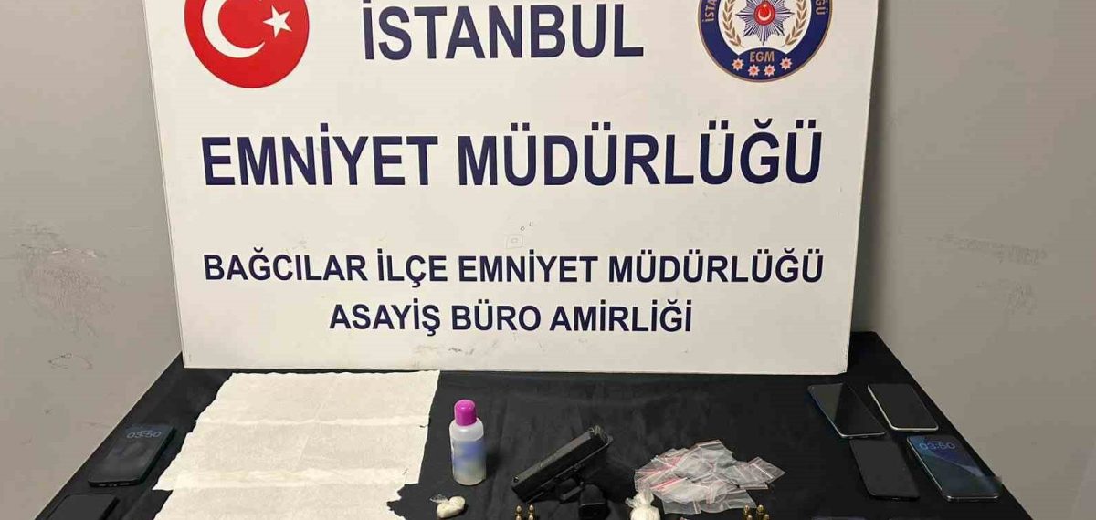 Bağcılar’da iki adrese uyuşturucu ve silah operasyonu, 5 şüpheli tutuklandı