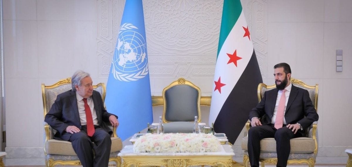 BM Genel Sekreteri Guterres Şam’da Suriye lideri Eş-Şara ile görüştü