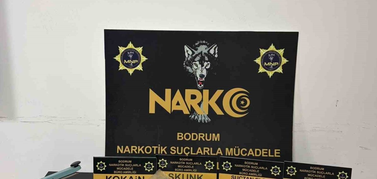 Bodrum’da uyuşturucu operasyonu: 900 gram skunk ve 50 gram kokain ele geçirildi