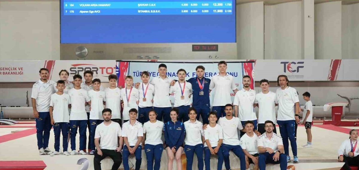 Bolu sporcuları Türkiye Cimnastik Şampiyonası’nda 15 madalya kazanarak kürsüye çıktı