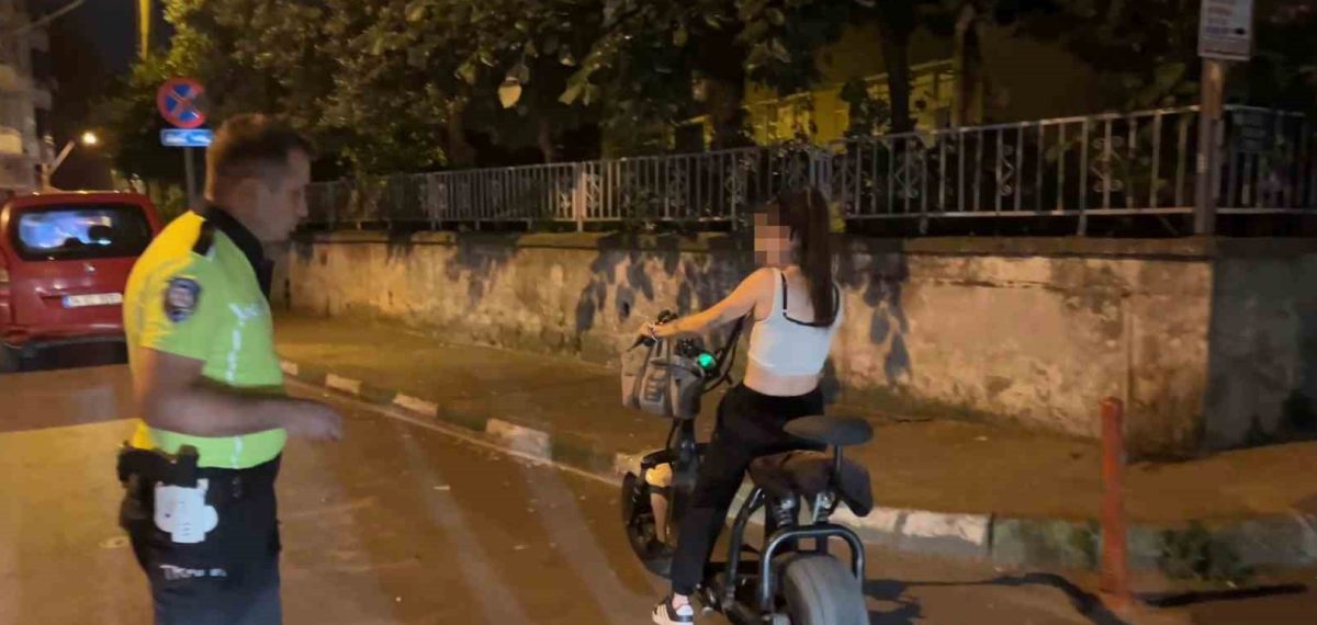 Bursa’da alkollü elektrikli bisiklet sürücüsüne 50 bin lira ceza