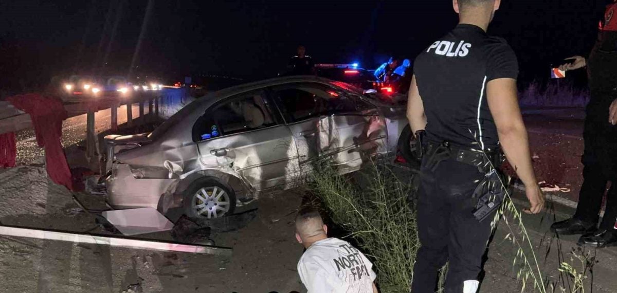 Bursa’da polise yakalanmamak için kaçan sürücü 100 km kovalamacanın ardından bariyere çarptı