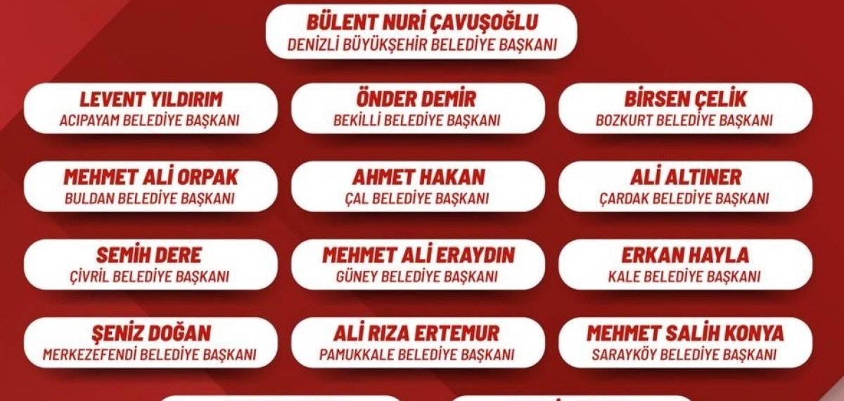 Denizli Büyükşehir Başkanı ve 15 belediye başkanı Yeni Parti’ye katıldı