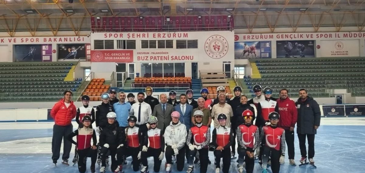 Erzurum’da Uluslararası Short Track Kampı başladı, Türkiye ile Polonya ve Letonya katıldı
