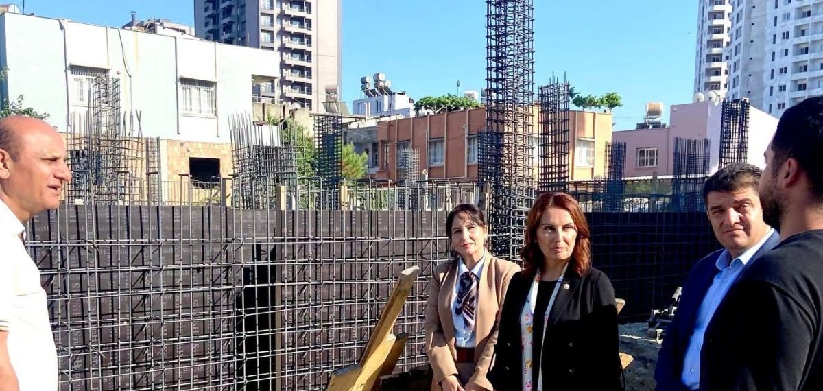 Fevzi Çakmak İlkokulu inşaatını TBMM Katip Üyesi Havva Sibel Söylemez inceledi