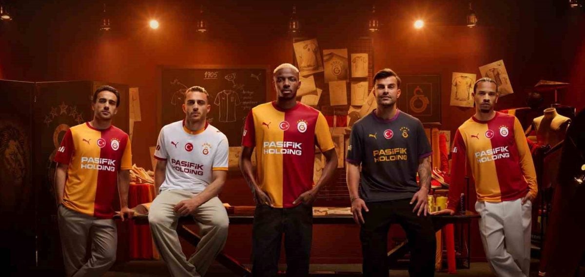 Galatasaray’ın 2026-2027 iç saha, deplasman ve alternatif formaları tanıtıldı