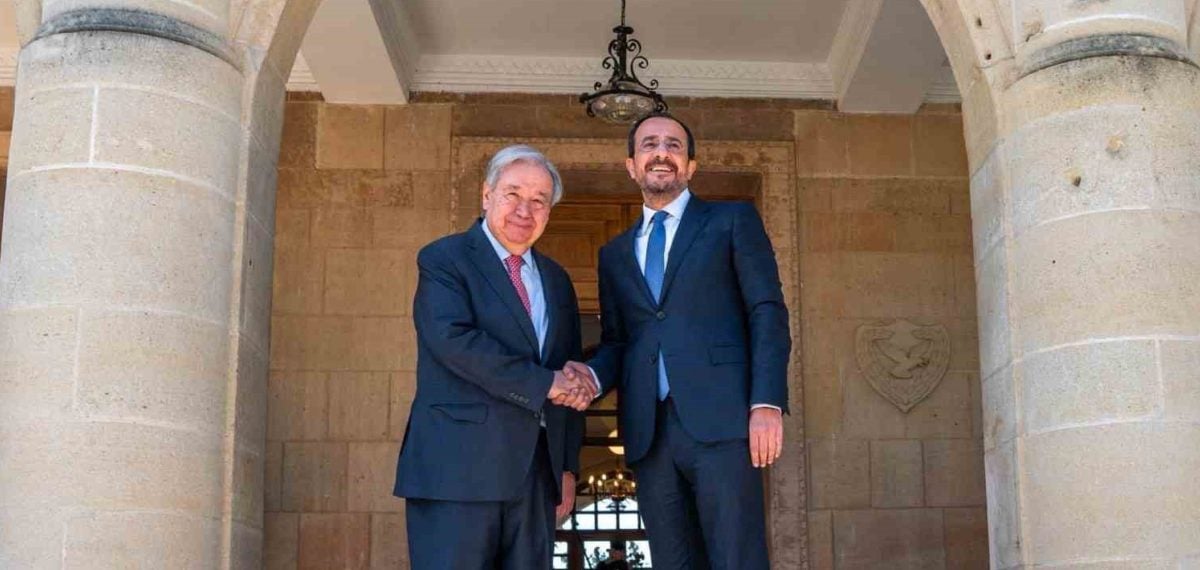 Guterres Kıbrıs’ta temaslara başladı, liderlerle üçlü görüşme yarın yapılacak