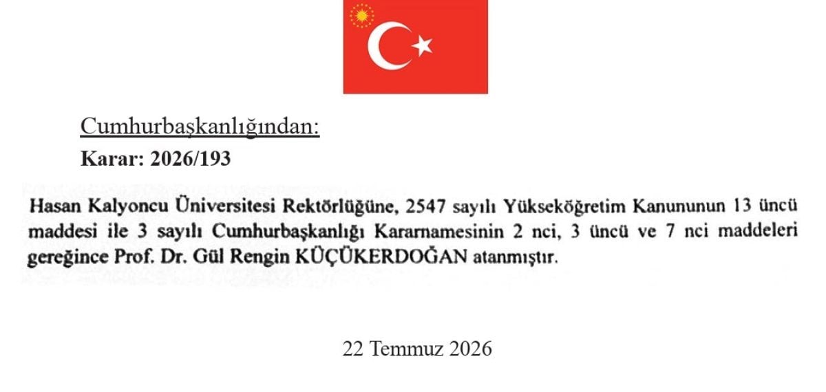 Hasan Kalyoncu Üniversitesi’ne Prof. Dr. Gül Rengin Küçükerdoğan atandı