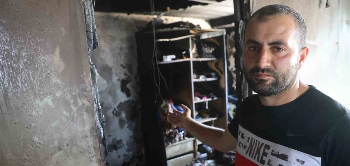 Hatay’da priz kaynaklı yangın: Suriyeli aile son anda kurtarıldı, ev kullanılamaz hale geldi