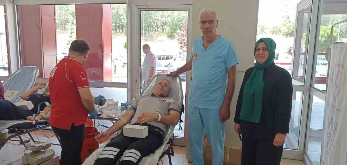 Havza Devlet Hastanesi’nde düzenlenen kan bağış kampanyasında 30 ünite toplandı