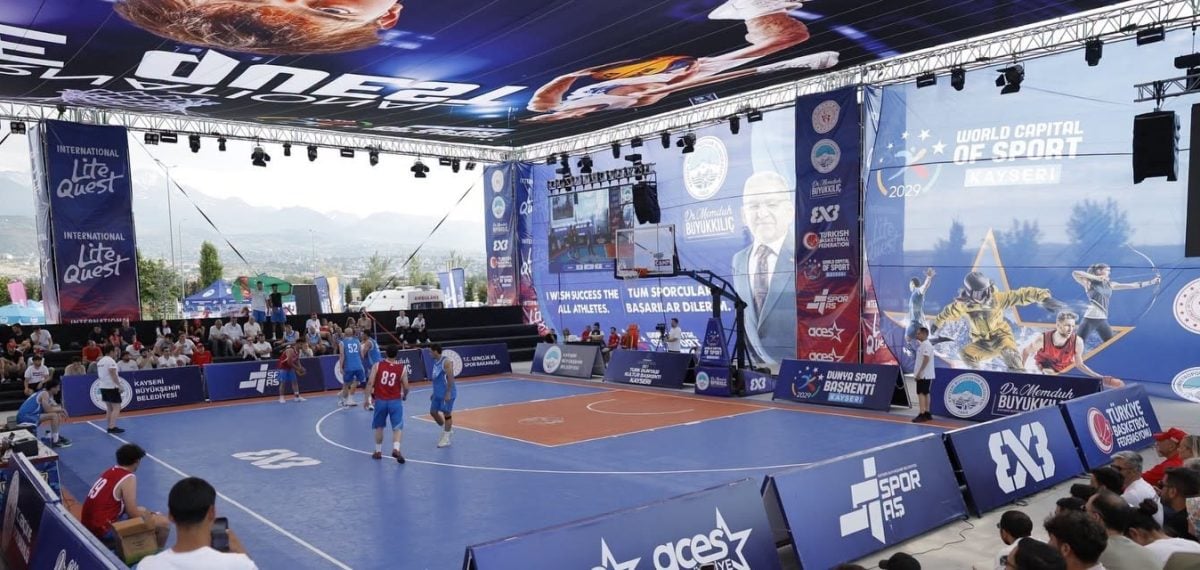 Kayseri’de FIBA 3×3 Lite Quest coşkusu: 4 kıta, 40 ülke sporcuları buluştu