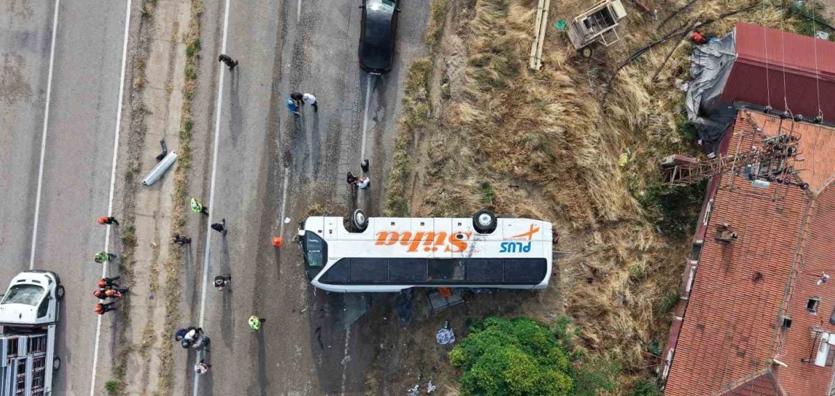 Kırıkkale’de Süha firmasına ait otobüs devrildi: 1 ölü, 40 yaralı tedavide