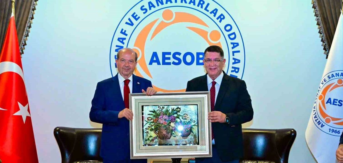 KKTC Cumhurbaşkanı Ersin Tatar AESOB’u ziyaret etti, ekonomik iş birliği vurgulandı