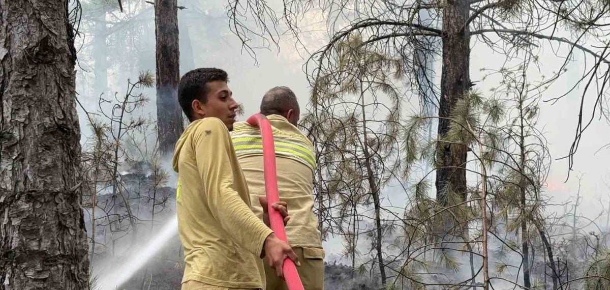 Kütahya ormanında çıkan yangın havadan ve karadan müdahaleyle kontrol altına alındı
