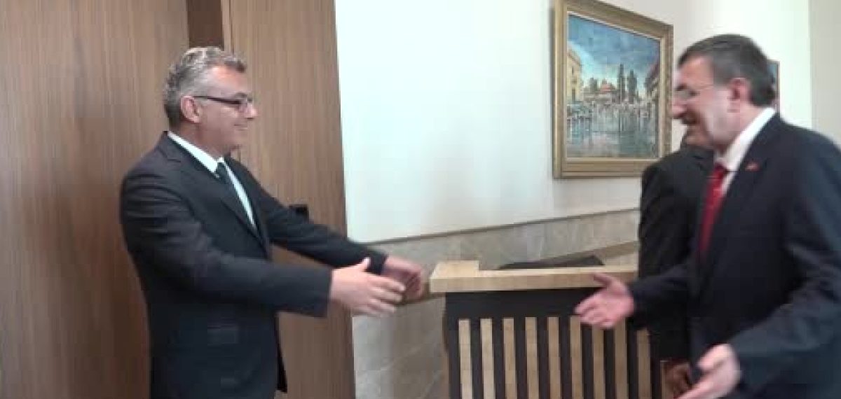 Kuzey Kıbrıs’ta görüşme: Cevdet Yılmaz ile Tufan Erhürman KKTC-Türkiye iş birliğini görüştü