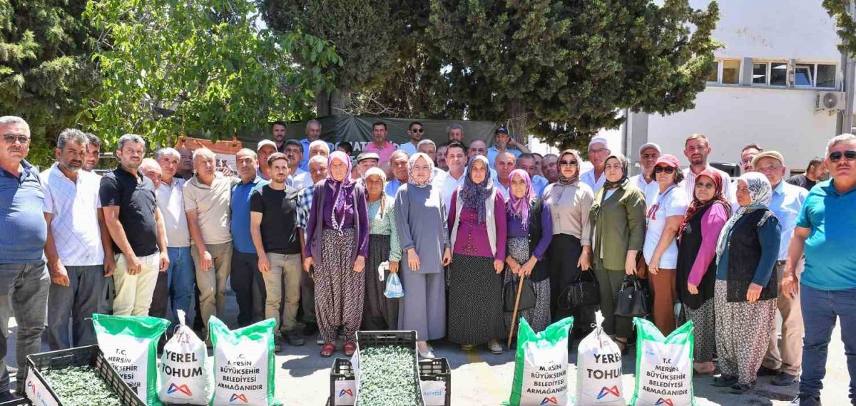 Mersin Büyükşehir’den Gülnar’da üreticilere fide, toz kükürt ve ekipman desteği