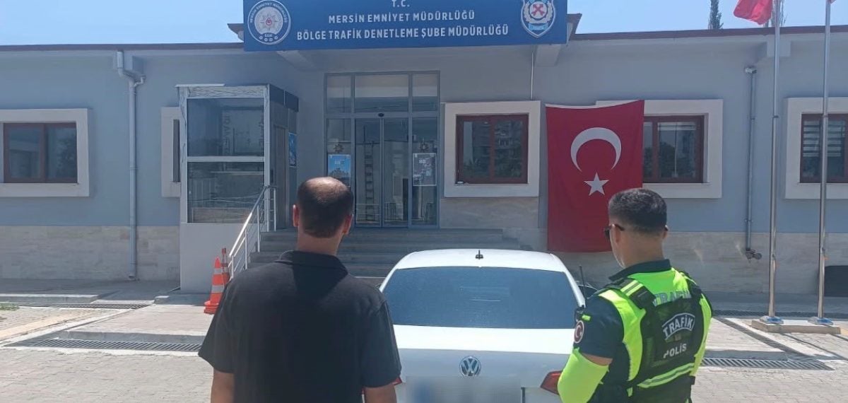 Mersin’de sosyal medyada yayılan kural ihlali sürücüsüne 25 bin lira ceza uygulandı