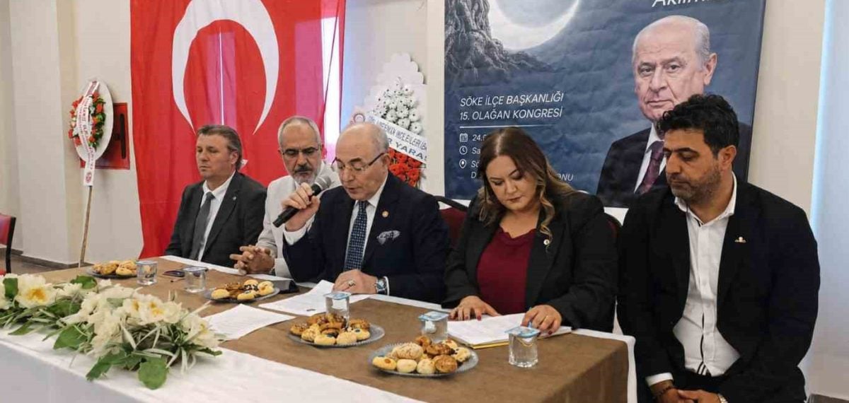 MHP Söke İlçe Kongresinde Onur Şahin ilçe başkanı seçildi