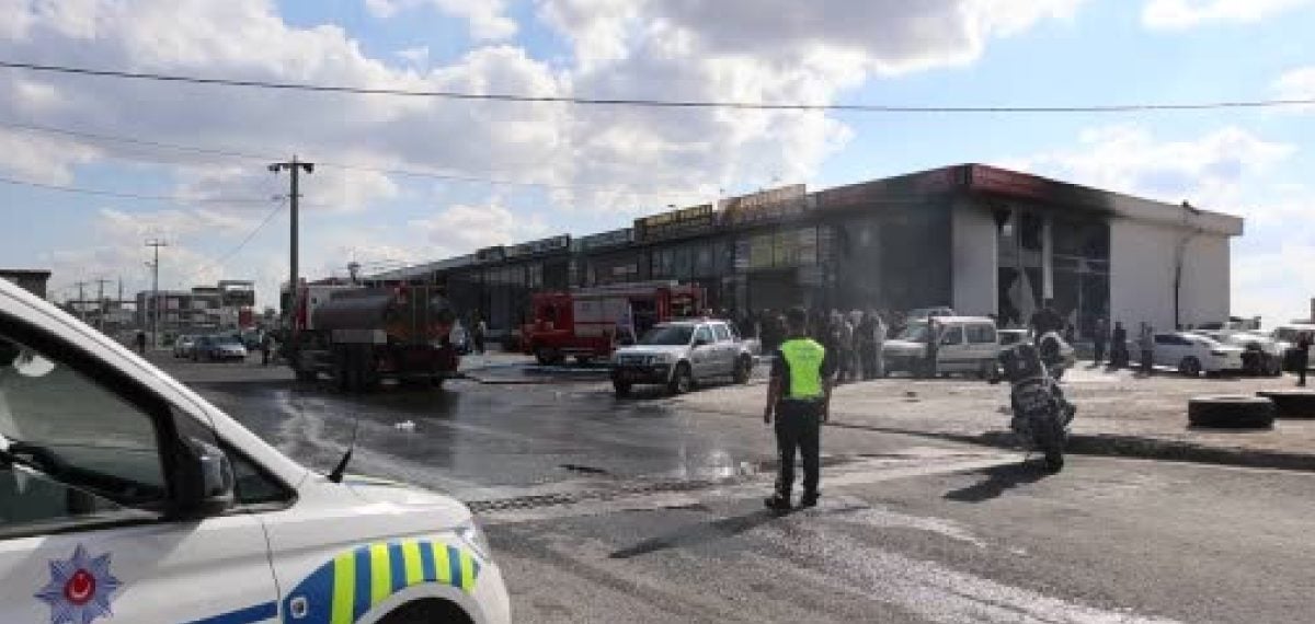 Nevşehir’de oto tamirhanesinde çıkan yangında 5 kişi dumandan etkilendi