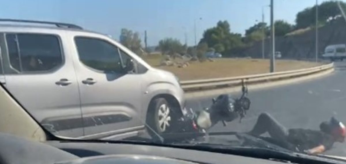 Otomobil motosikleti kasten çarpıp kaçtı, sürücüye 180 bin TL ceza