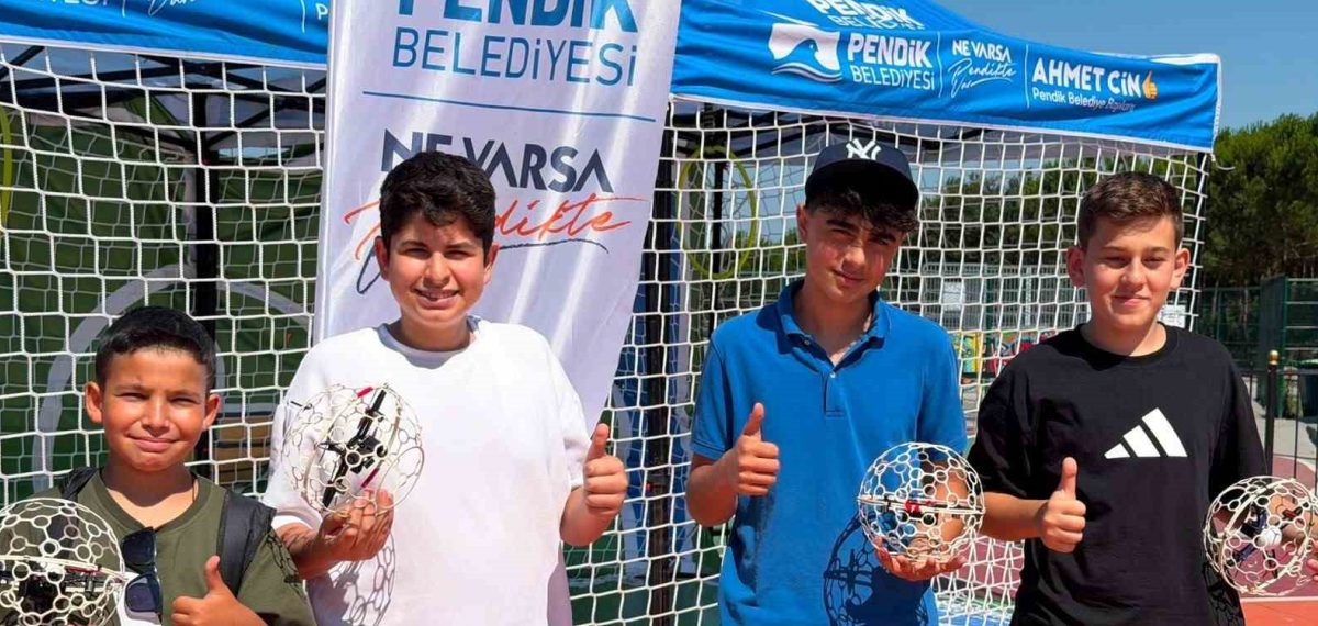 Pendik’te dron futbolu heyecanı gençlerle buluştu