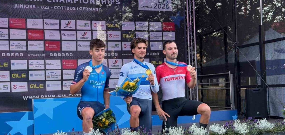 Ramazan Yılmaz U23 Omnium’da Avrupa üçüncüsü oldu, Türk pist bisikleti kürsüde
