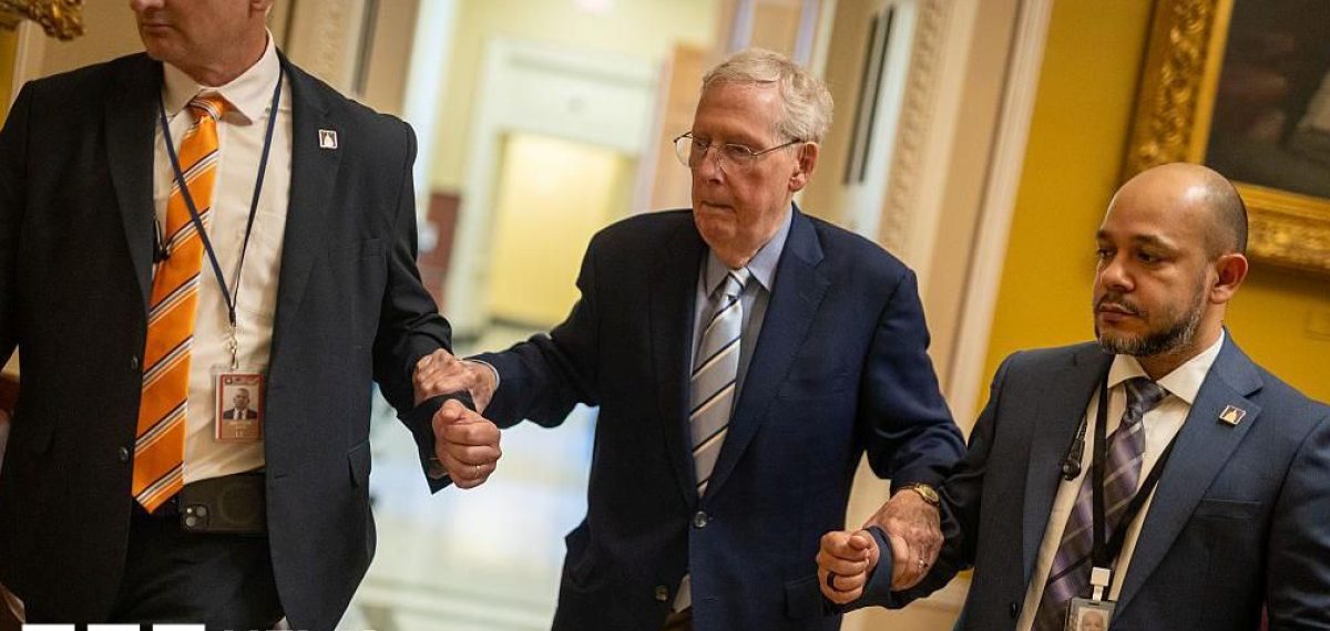 Senator Mitch McConnell remains hospitalized in Kentucky, office says he is improving