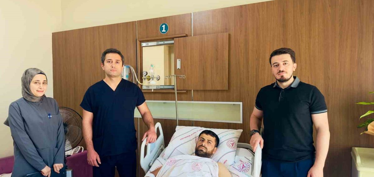 Siirt’te kopan ana atardamarı onarılan işçi ameliyatla kurtuldu