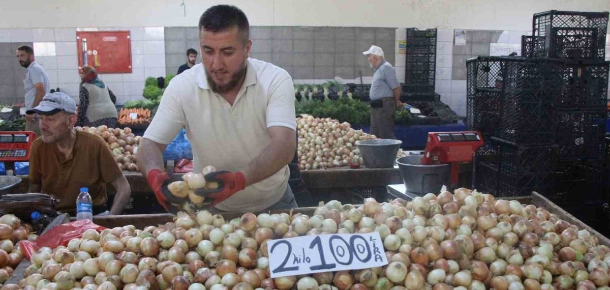 Soğan fiyatları Amasya’da yükseldi: Pazarda kilosu 50 TL’yi aştı