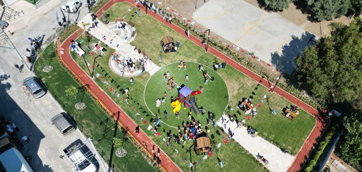 Söke Akçakonak’ta 1.500 m²’lik park hizmete açıldı
