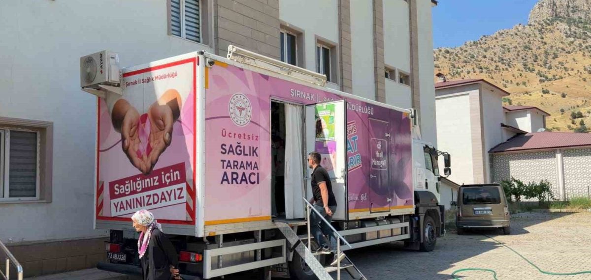 Uludere’de KETEM mobil aracı ücretsiz kanser taramalarına başladı