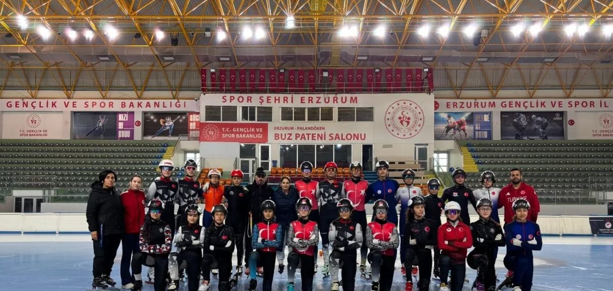 Uluslararası Short Track hazırlık kampı Erzurum’da tamamlandı, sporcular yeni sezona hazır