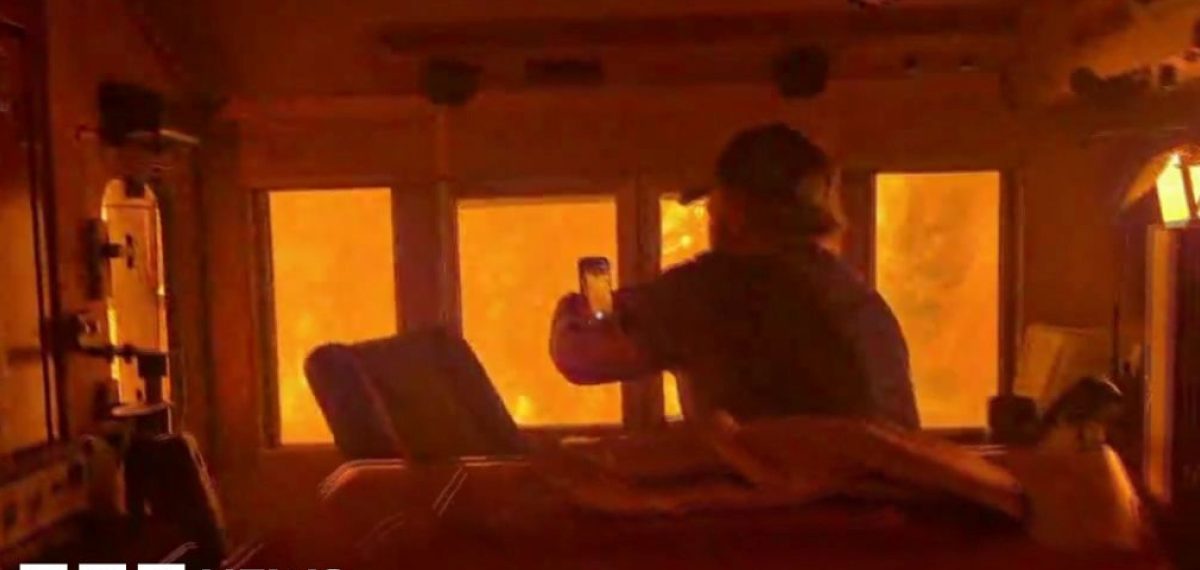 Wildfires surround freight train near Armstrong, Ontario as crews rescued