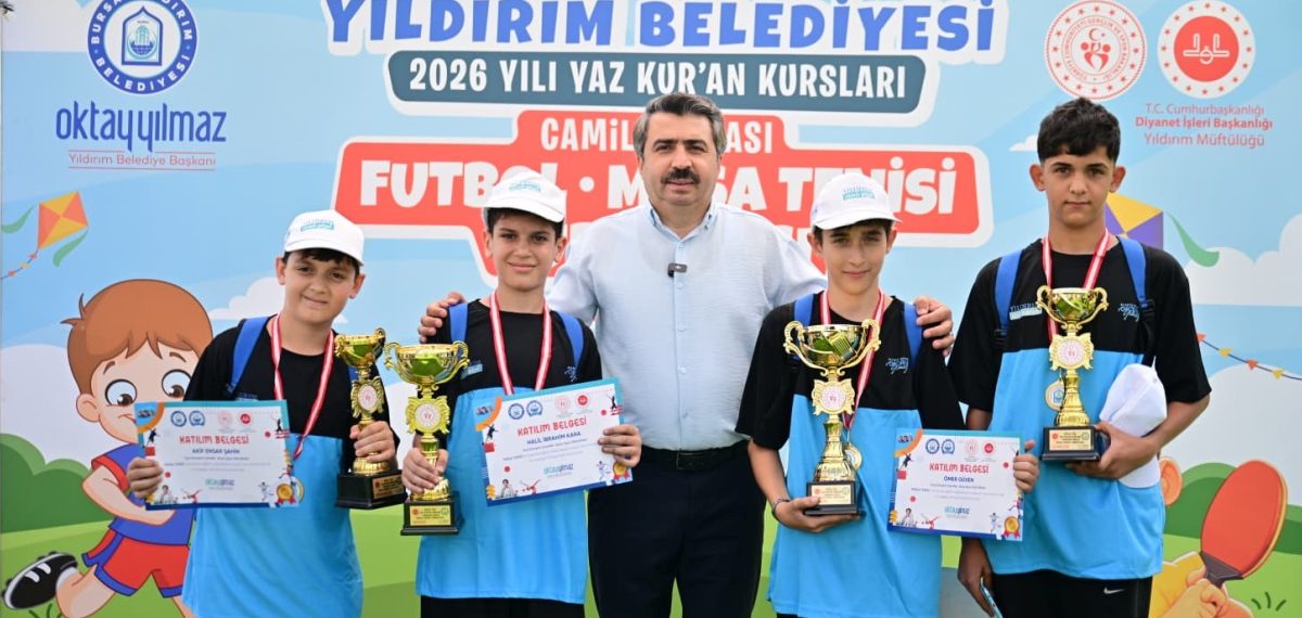 Yaz Kur’an Kursları arası futbol ve masa tenisi turnuvası tamamlandı
