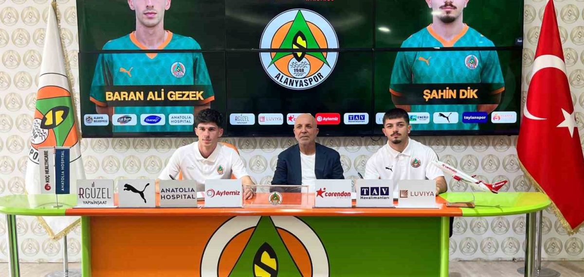 Alanyaspor iki genç orta sahayı kadrosuna kattı: Baran Ali ve Şahin