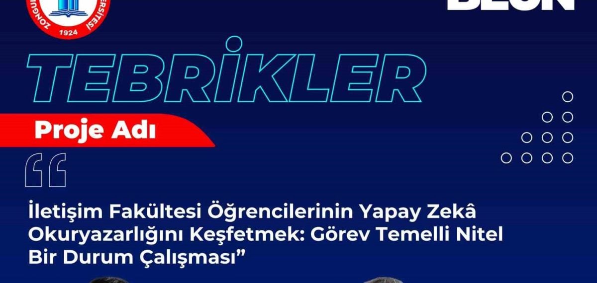 BEÜ iletişim öğrencilerinin yapay zekâ okuryazarlığı TÜBİTAK desteğiyle incelenecek