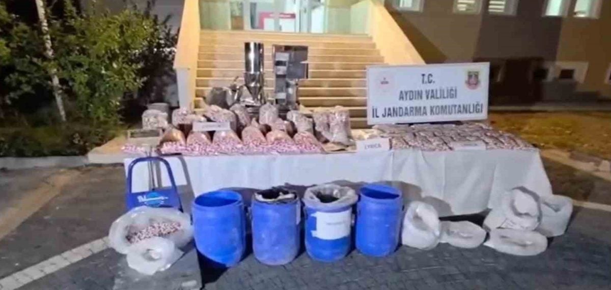 Didim’de 1,2 milyon sentetik ecza hap ele geçirildi, 1 gözaltı