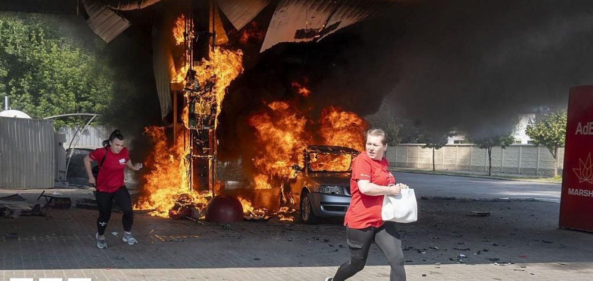 Drone strikes hit Ukrainian petrol stations, wounding civilians and disrupting supplies
