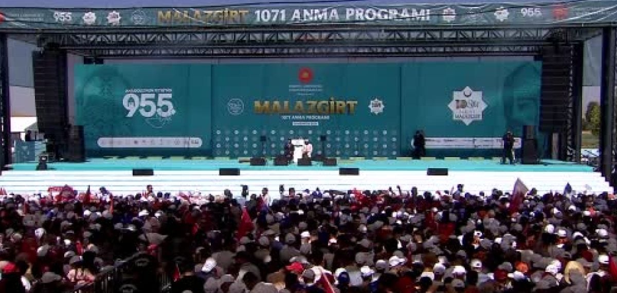 Erdoğan Malazgirt’te konuştu: Türkiye Yüzyılı ve atın kuyruğunu bağlama vurgusu