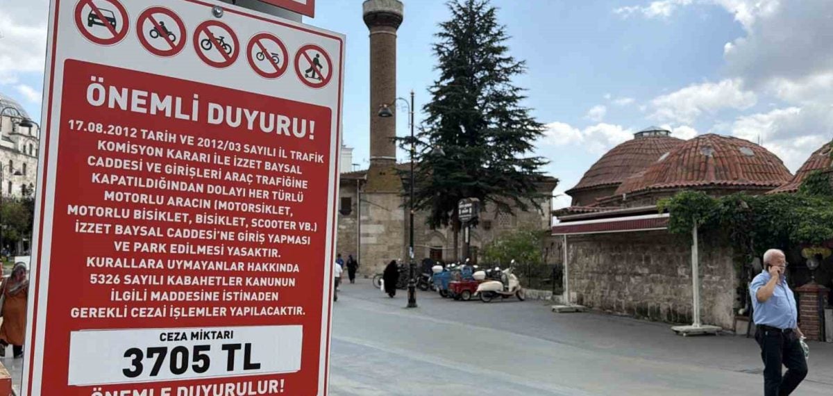 İzzet Baysal Caddesi’nde motosiklet ve scooter yasağına uyulmaması tepkilere neden oldu