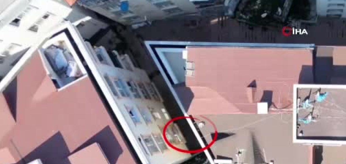 Kağıthane’de 2 milyon TL’lik altını çalan kurye dronla yakalandı