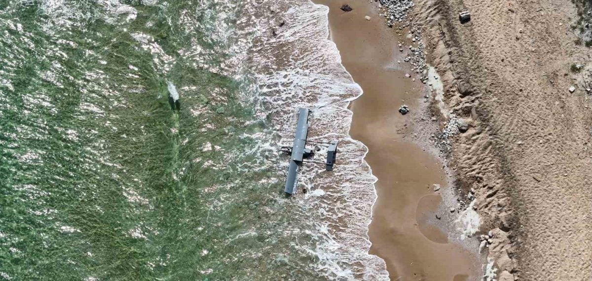 Karaburun sahilinde mühimmat şüphesiyle bulunan İHA yerinde imha edilecek