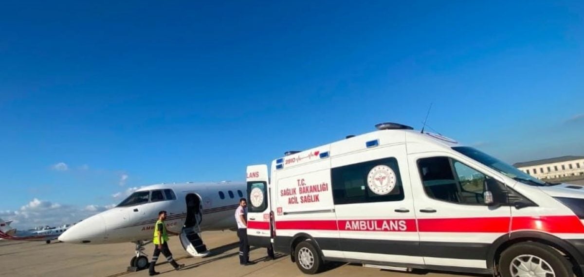 Kırklareli’nde ağır yaralanan hasta Ankara’ya hava ambulansıyla sevk edildi