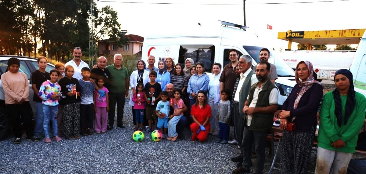 Mevsimlik tarım işçilerine Şeyhören’de yerinde sağlık hizmeti sunuldu