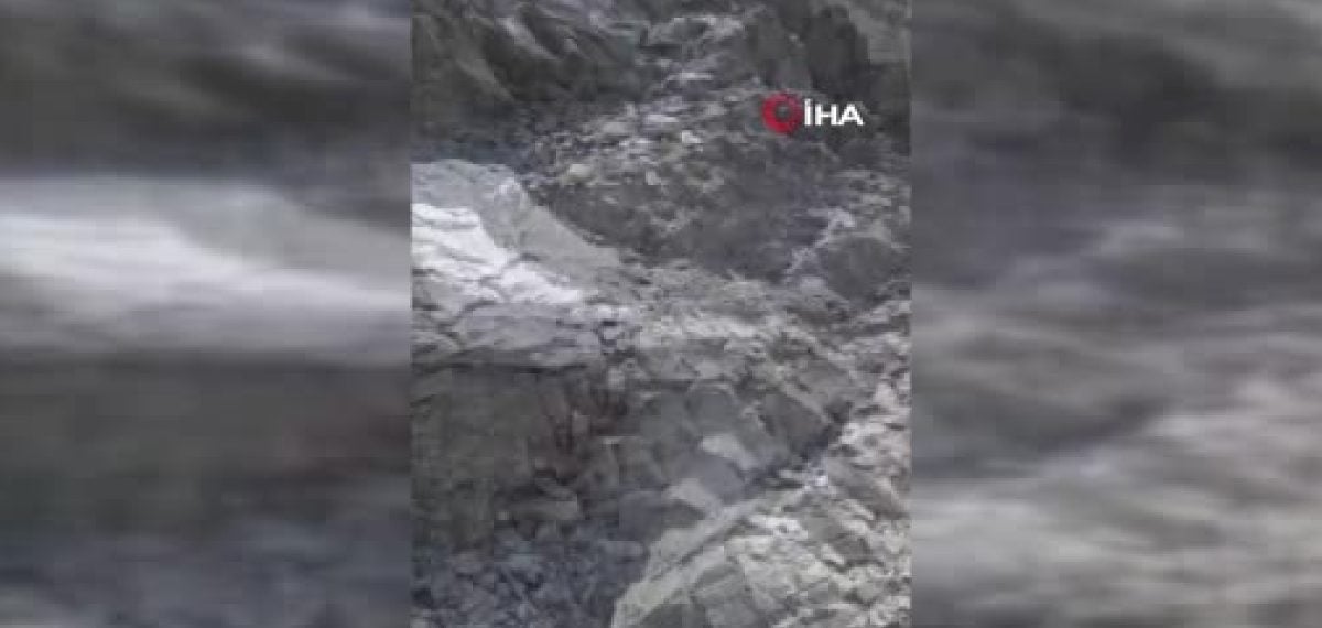 Mont Blanc Gouter Koridoru’nda kaya düşüşleri dağcıları tehlikeye attı