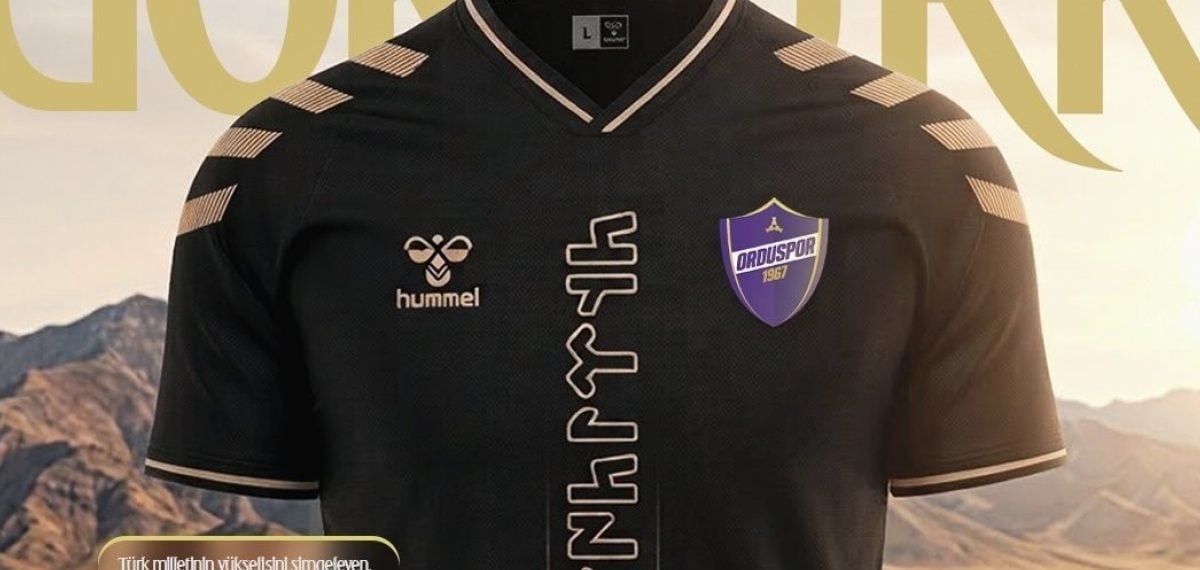 Orduspor 1967’nin siyah forması Göktürkçe ve Orhun motifleriyle tanıtıldı